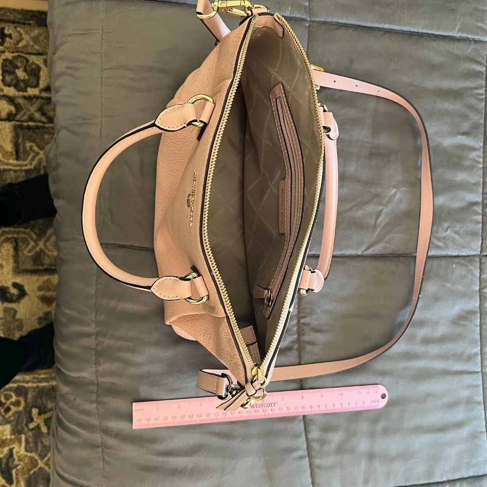 Michael Kors Pink Pebbled Leather Shoulder Satchel